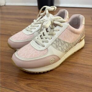 Michael Kors Pink and Cream Sneakers